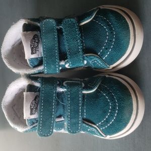 Used Vans Teal Toddler Size 5.5
